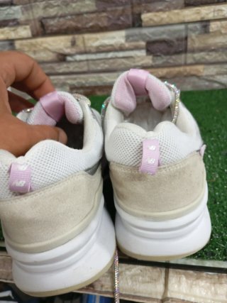 New Balance Scarpe Donna Rosa Bianco
