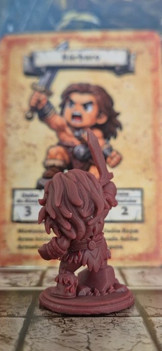 Bárbaro Eteria Kids HeroQuest Miniatura Resina