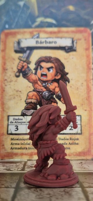 Bárbaro Eteria Kids HeroQuest Miniatura Resina