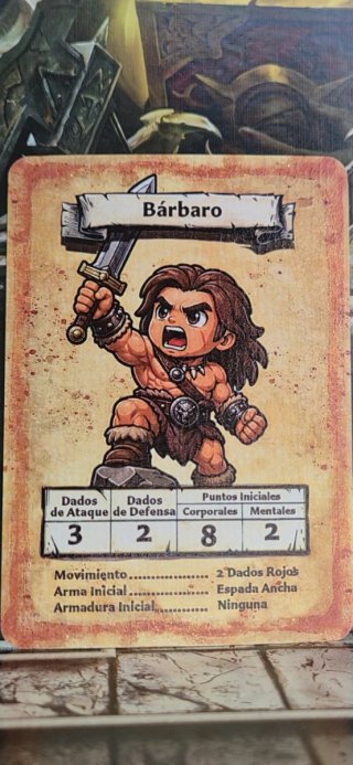 Bárbaro Eteria Kids HeroQuest Miniatura Resina