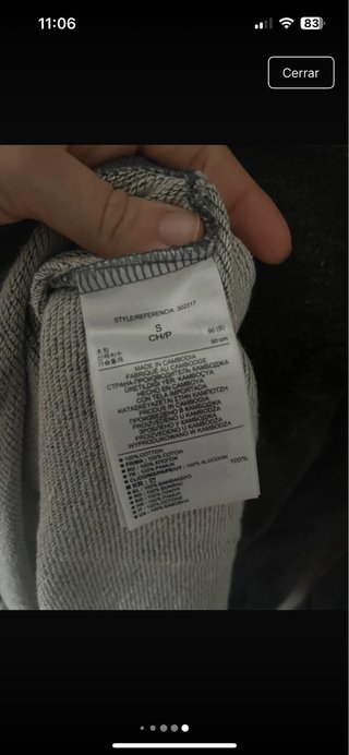Sudadera Gap Original Gris Talla S