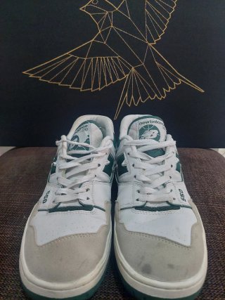 Zapatillas New Balance 550 Verde y Blanco