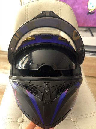 Casco de moto Soman multicolor