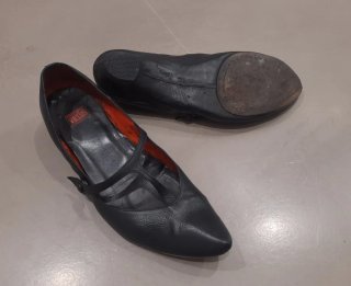 Zapatos planos Vialis negros tipo bailarina