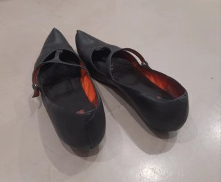 Zapatos planos Vialis negros tipo bailarina