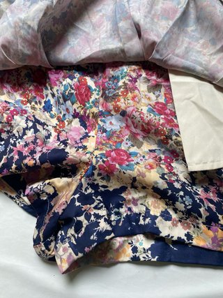 Falda pantalón floral multicolor