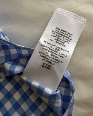 Camisa Ralph Lauren cuadros azul