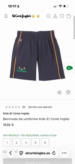 Pantalón corto uniforme Luyferivas T8
