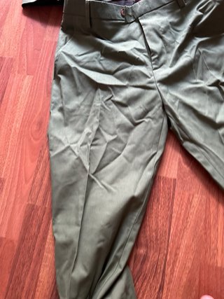 Traje de lino verde