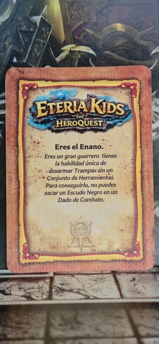 Miniatura Resina Enano Eteria HeroQuest