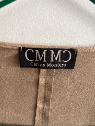 Chaqueta CMMO beige con flecos talla única