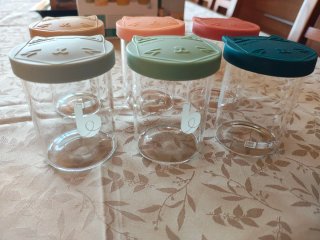6 Botes Cristal Borosilicato Babymoov 250ml