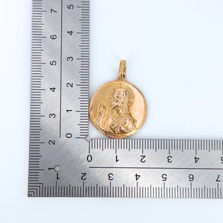 Colgante Oro 18K, Medalla Escapulario, 4.39gr