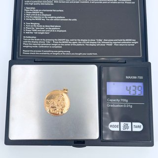 Colgante Oro 18K, Medalla Escapulario, 4.39gr