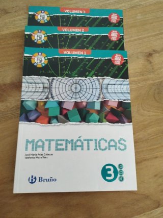 Libro texto.Matematicas 3 eso.Bruño.