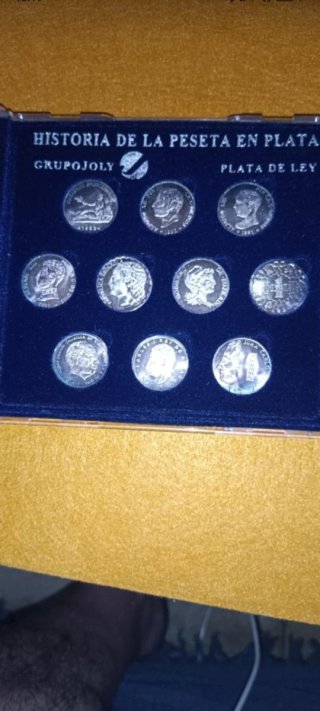 Colección Monedas Historia Peseta en Plata