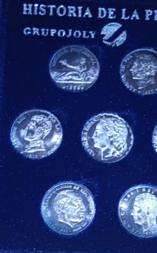 Colección Monedas Historia Peseta en Plata