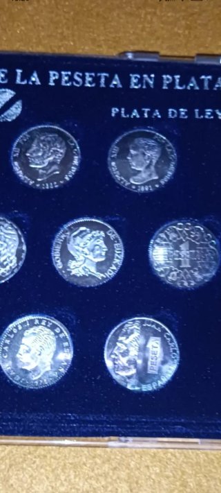 Colección Monedas Historia Peseta en Plata