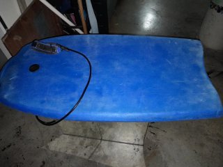 Tabla de surf azul