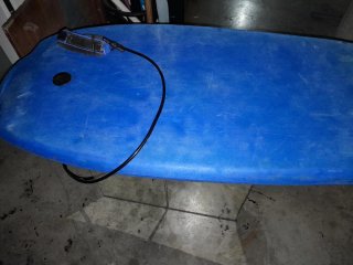 Tabla de surf azul