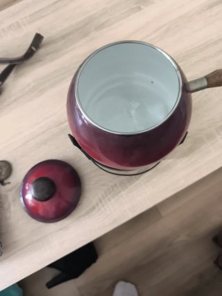 Hornillo antiguo para fondue