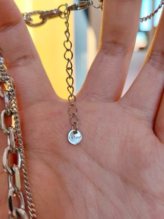Collana Argento con Smiley e Scritta