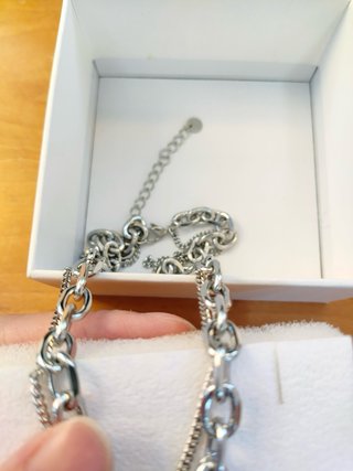 Collana Argento con Smiley e Scritta