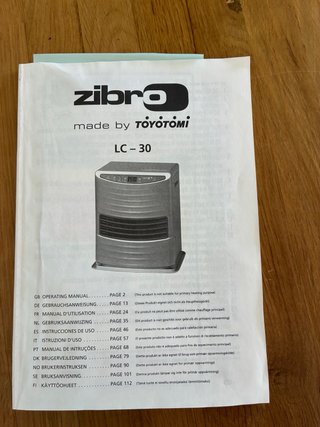 Estufa de parafina Zibro