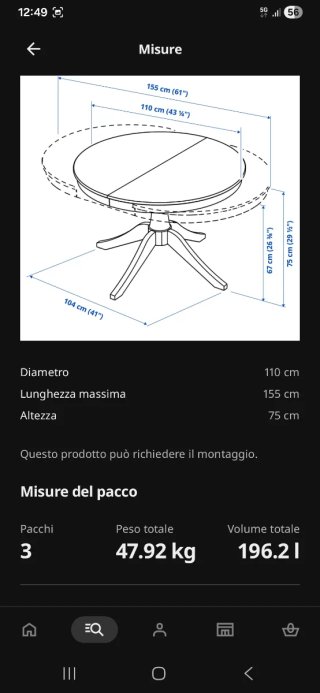 Tavolo ovale e 4 sedie in legno
