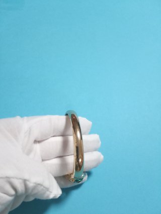 Reloj Pulsera vintage Dorado y Azul Flores