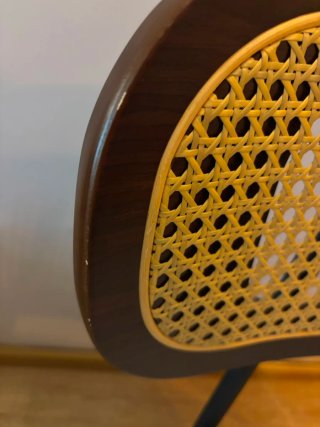 Juego de 4 Sillas de Comedor con Ratán.