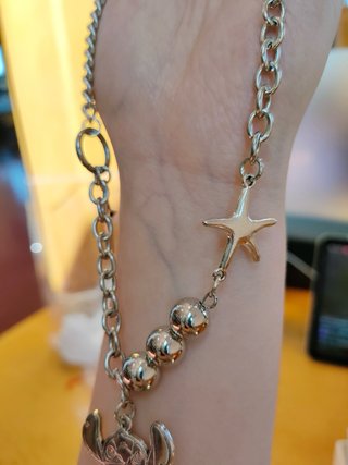 Collana con ciondolo Stitch e stelle