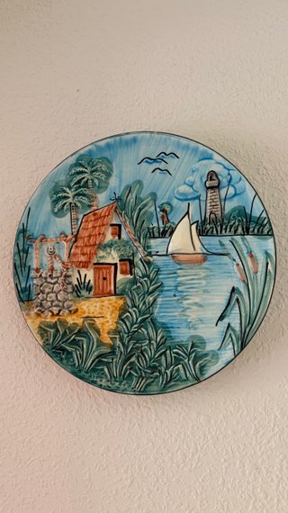 Lote 3 Platos Cerámica Decorativos