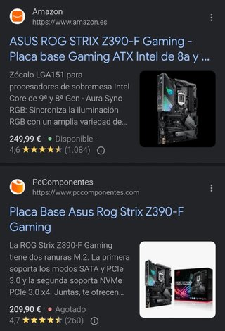 Placa Base Asus ROG STRIX Z390-F GAMING