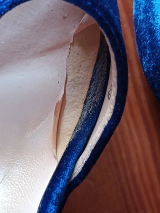 Zapatos de vestir azul con plataforma