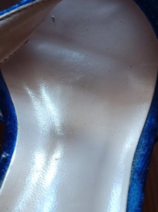 Zapatos de vestir azul con plataforma