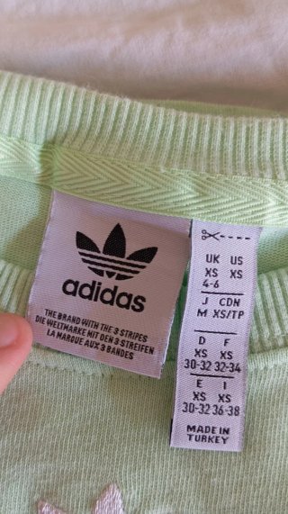 Camiseta Adidas Originals verde menta