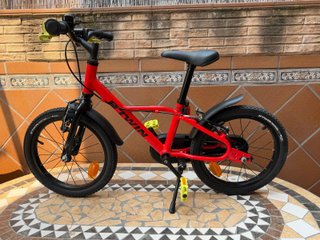 Bicicleta infantil aluminio roja