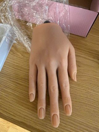 Kit Práctica Uñas Mano Silicona + Puntas