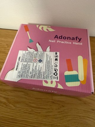 Kit Práctica Uñas Mano Silicona + Puntas