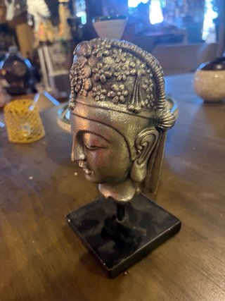 Busto Buda Metal Decorativo