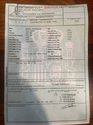 Remolque para motos