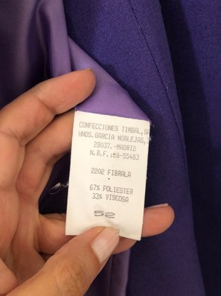 Traje vintage falda y chaqueta morado
