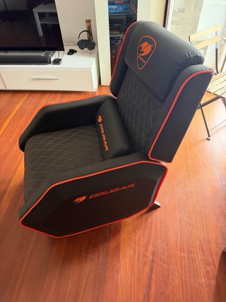 Sillón Gamer Cougar Negro y Naranja