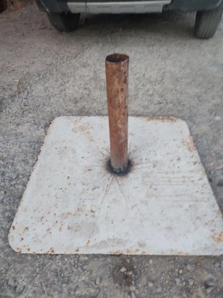 Base para sombrilla de metal negociable
