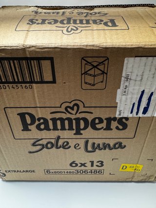 Pampers Sole e Luna Taglia 6 XL (15-30kg)