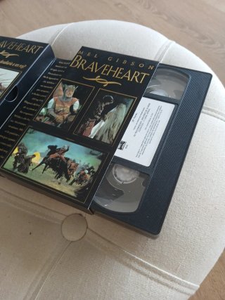 Braveheart VHS Mel Gibson Película Histórica