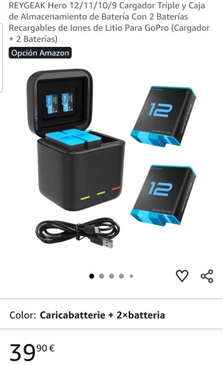 Caja Carga Baterías GoPro