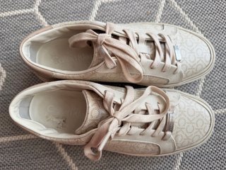 Zapatillas Calvin Klein Mujer Talla 38 Beige