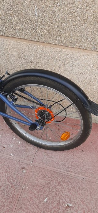 Bicicleta Plegable Azul